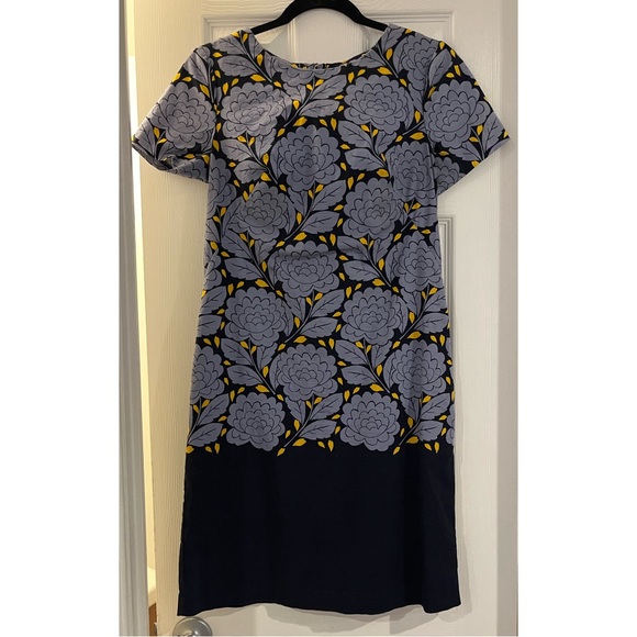Boden Floral/Colorblock Afia Shift Dress, Size 4 - Picture 3 of 9